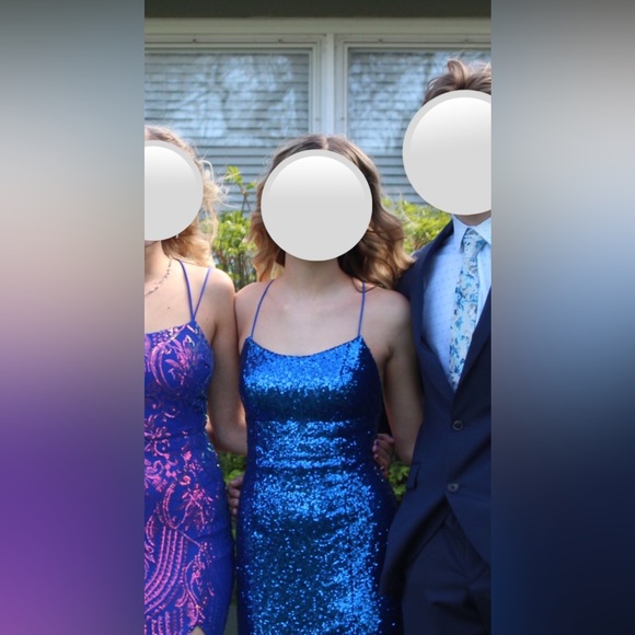 Blue by Atlas Prom Dress - Picture 2 of 2